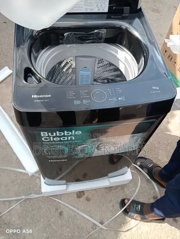 Brand New Hisense 9kg Automatic Top Loader Washing Machine√wash&spin