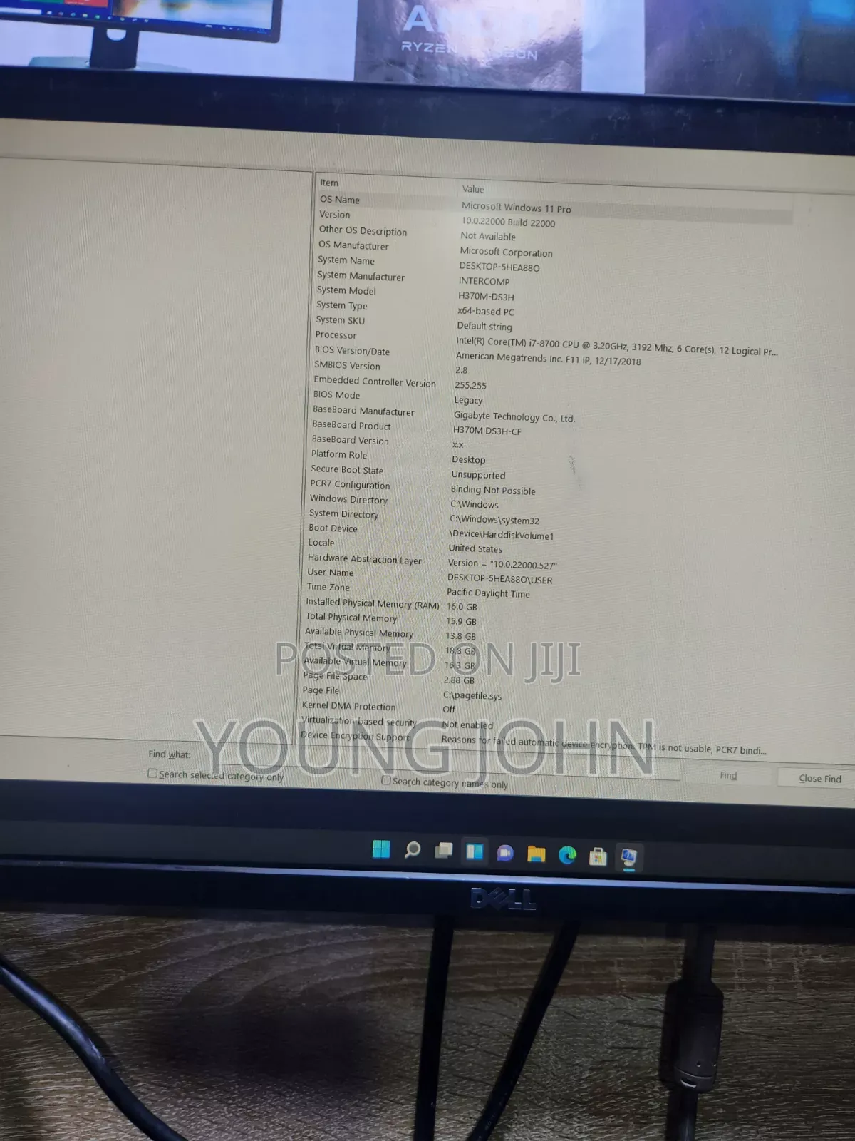 Desktop Computer Gigabyte 16GB Intel Core i7 HDD+SSD 512GB