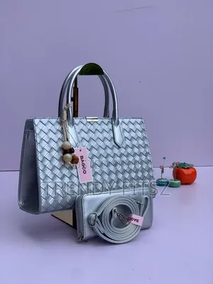 Woven Handbag With Wallet & Strap