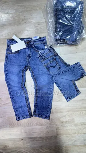 1-6 Kids Brandnew High Quality Italian Premium Luxury Stock Jean Trou