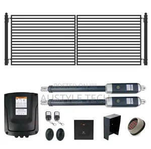Automatic Dual Swing Gate Opener Kit, for Gates Up to 1000kg & 20 Ft