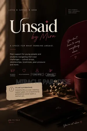 Unsaid by Mira: A Private Peer Listening and Support