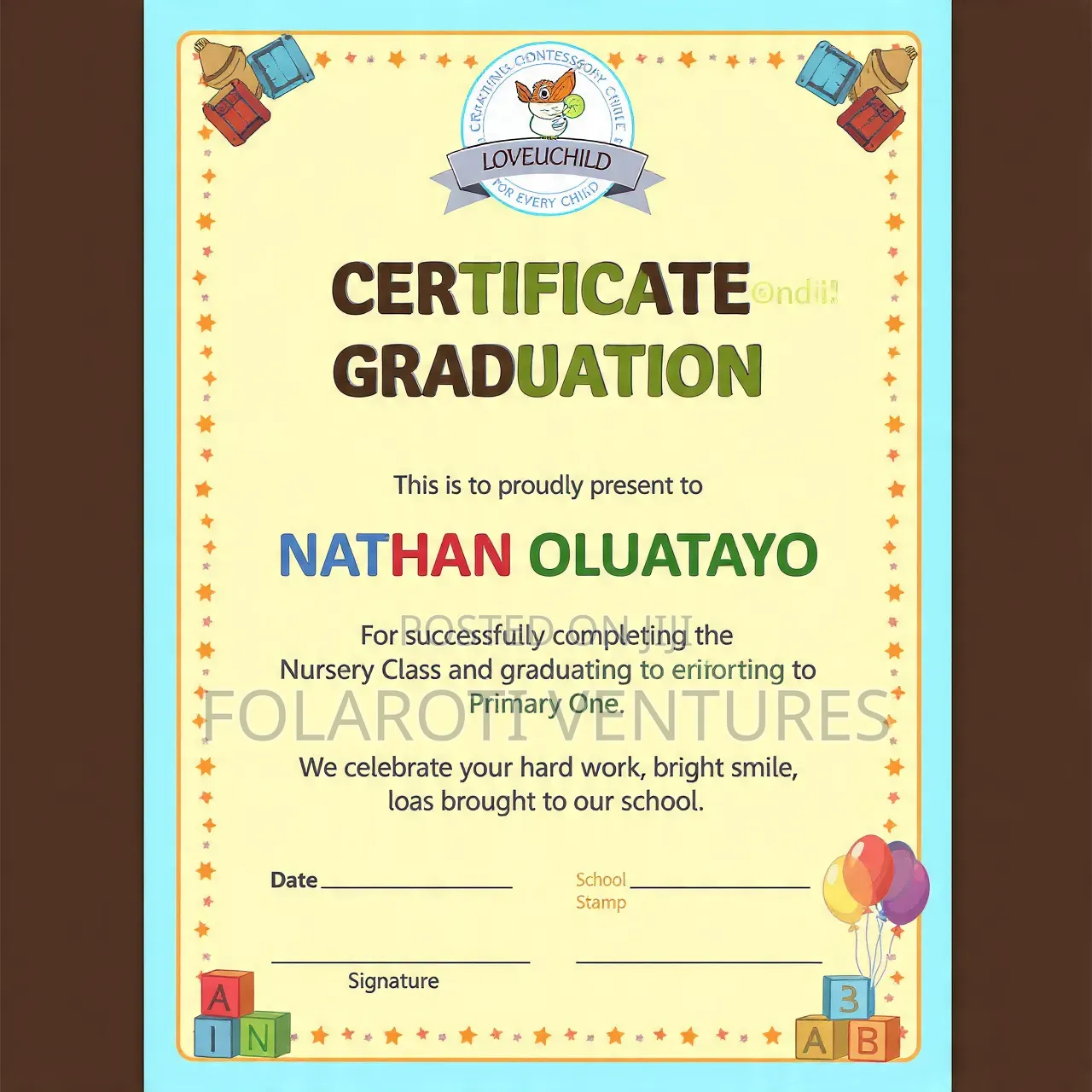 Certificate Printing