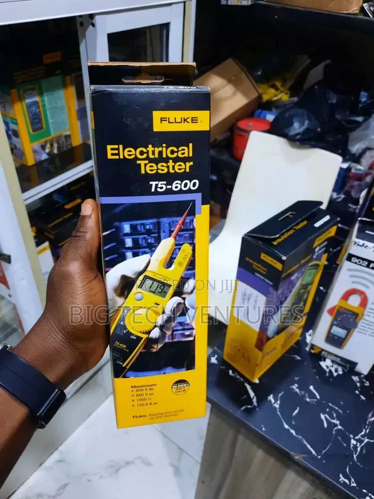 Fluke T5-600 Electrical Tester Boxed in Yellow and Black Packaging