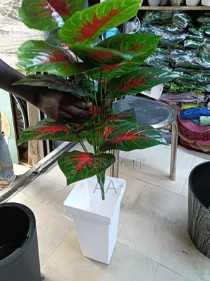 Plastic Vase and Flower