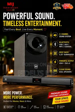 Mi+ 2.1 Sound Bar Speaker System