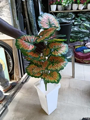 Artificial Flower and Plastic Vase