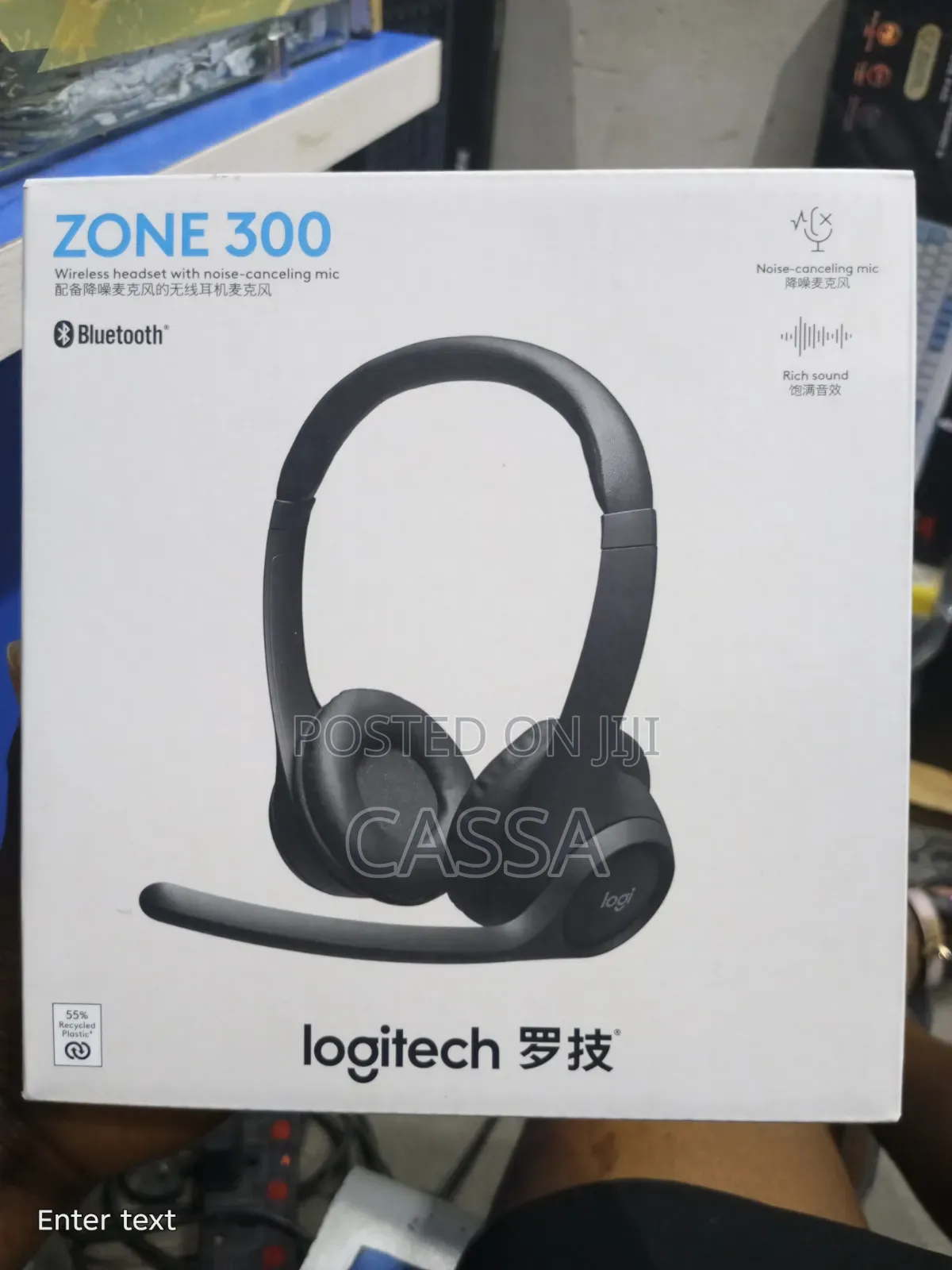 Logitech Wireless Bluetooth Headset With Noise-Canceling Mic
