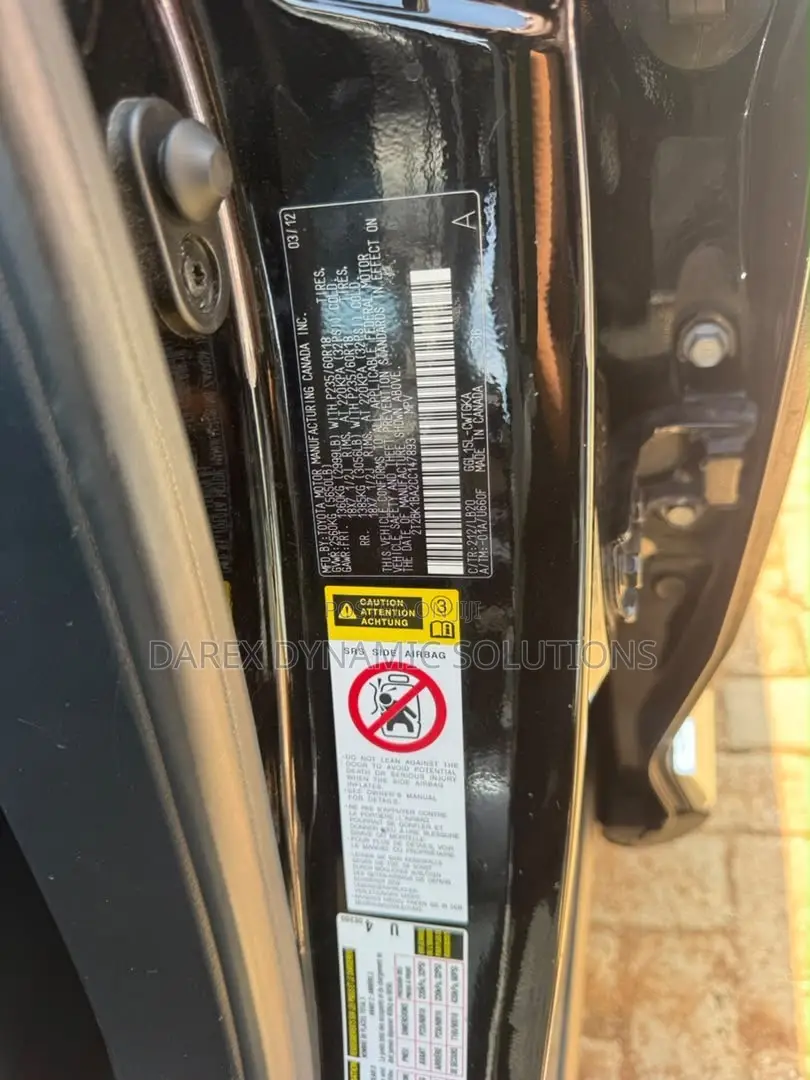 Lexus RX 350 AWD 2012 Black