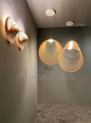 Wabi-Sabi LED Wood Pendant Light Nordic Living
