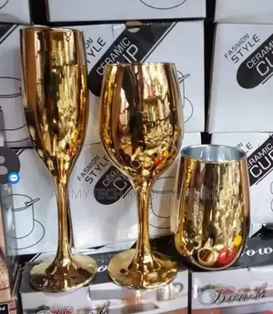 Beautiful Rosegold Champagne, Wine and Water Glasses