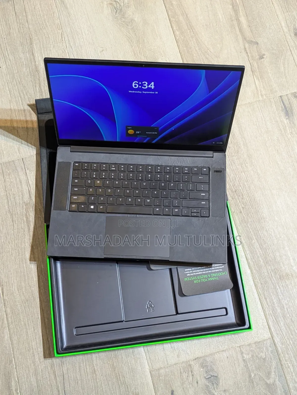 Laptop Razer Blade 16GB Intel Core i7 SSD 512GB