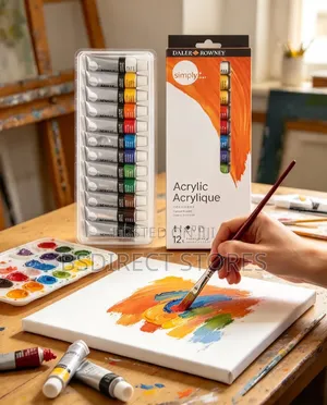 Daler Rowney 12 Ml Acrylic Paint Set, 12 Assorted Colours
