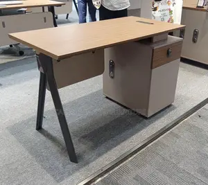 Modern Executive Office Desk With Storage Cabinet