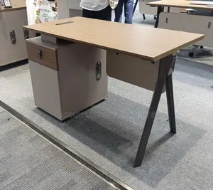 Modern Executive Office Desk With Storage Cabinet