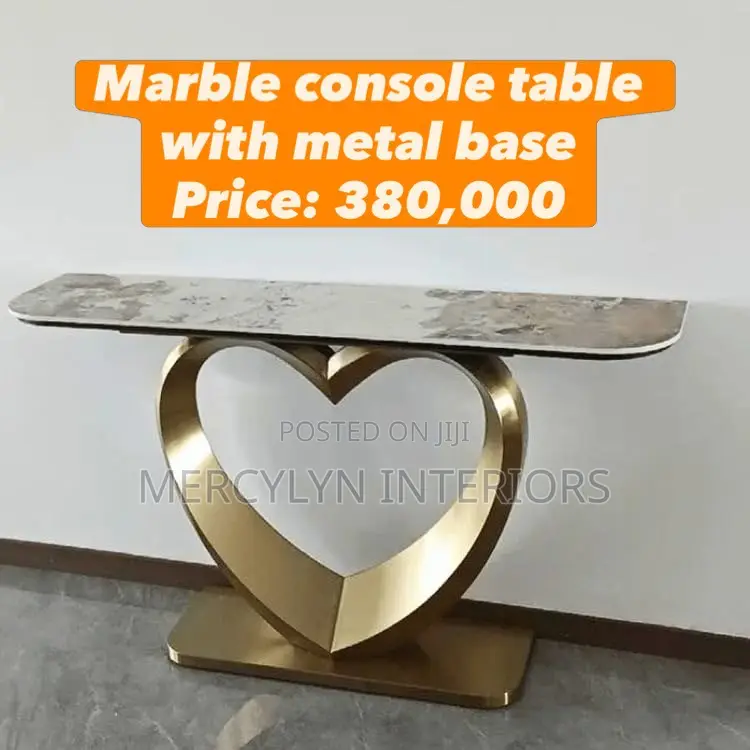 Marble Top Console Table