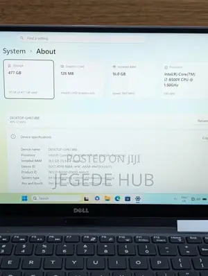Laptop Dell XPS 13 9365 16GB Intel Core i7 SSD 512GB