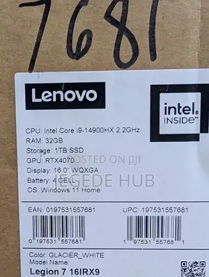 Laptop Lenovo Legion 7 32GB Intel Core i9 SSD 1T