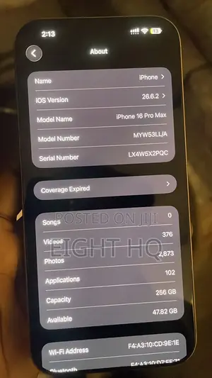New Apple iPhone 16 Pro Max 256 GB Gold