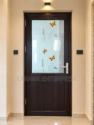 Half Glass Toilet Door - HDF `Ogidi