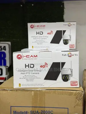 I-Cam 4G LTE 4MP Solar PTZ Security Camera – Full Color