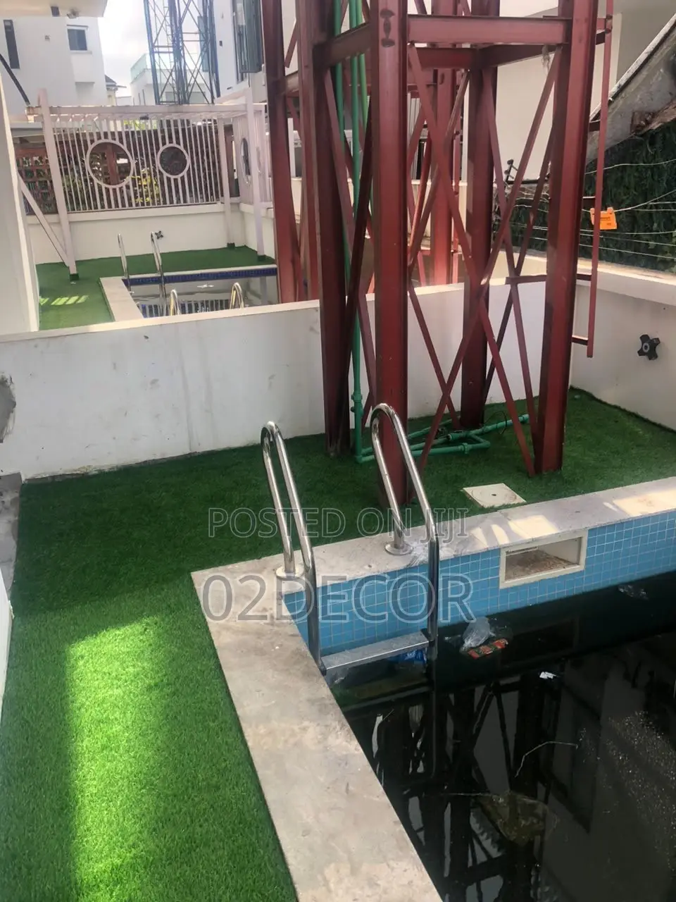 Artificial Green Grass for Pool Side