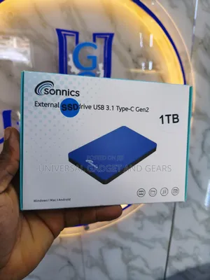 Sonnics 1TB Portable SSD for Window PC, Mac, Smart TV, XBOX ONE & PS4