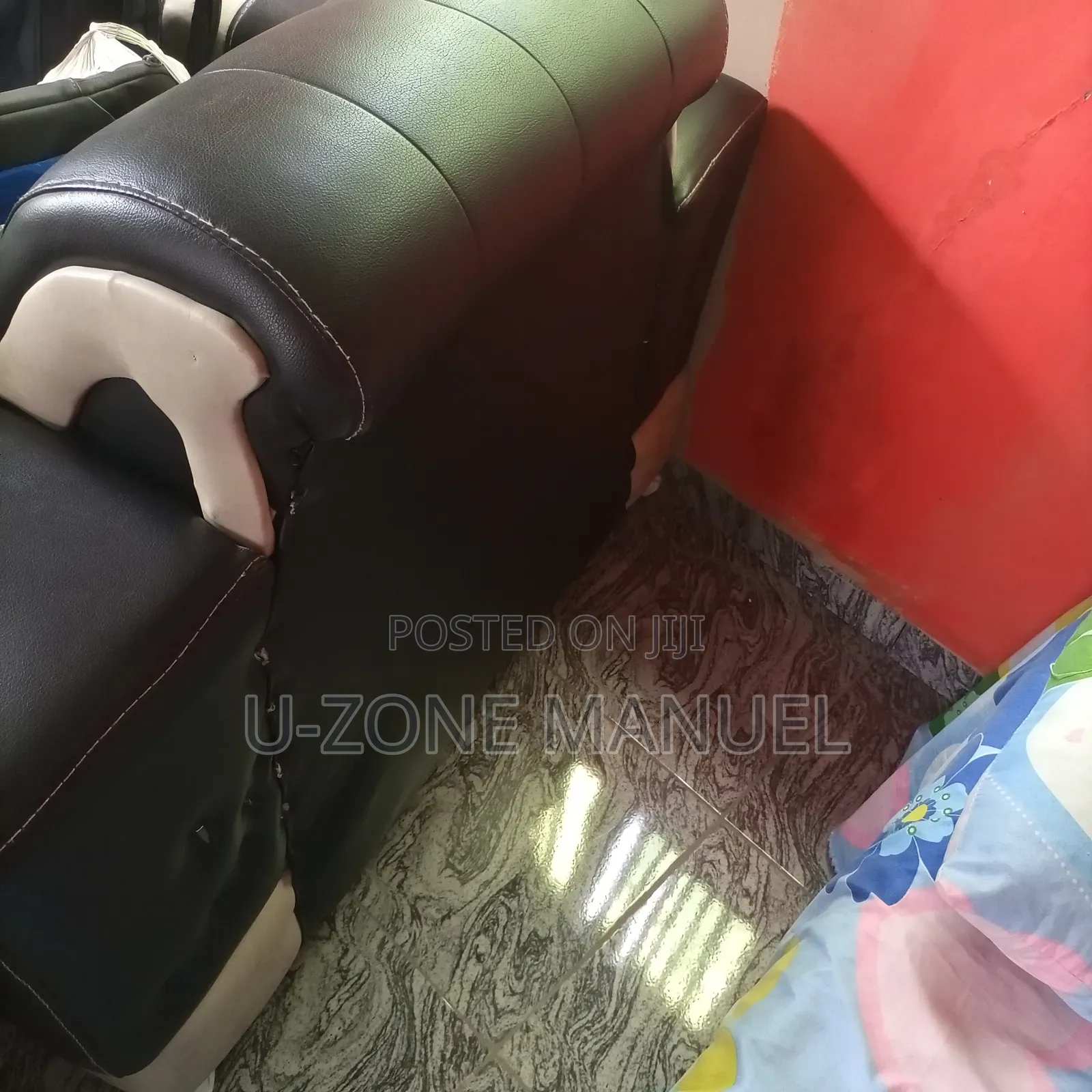 Single Pelt Armless Sofa & Two Single Executive Chair
