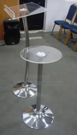 Church Pulpit-Single Pole and Stool