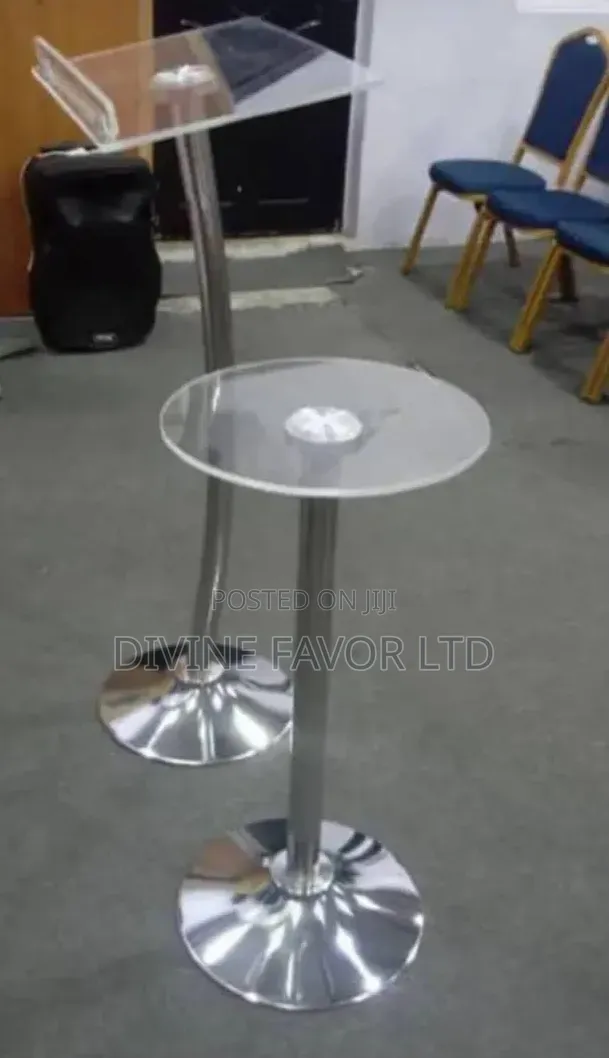 Church Pulpit-Single Pole and Stool