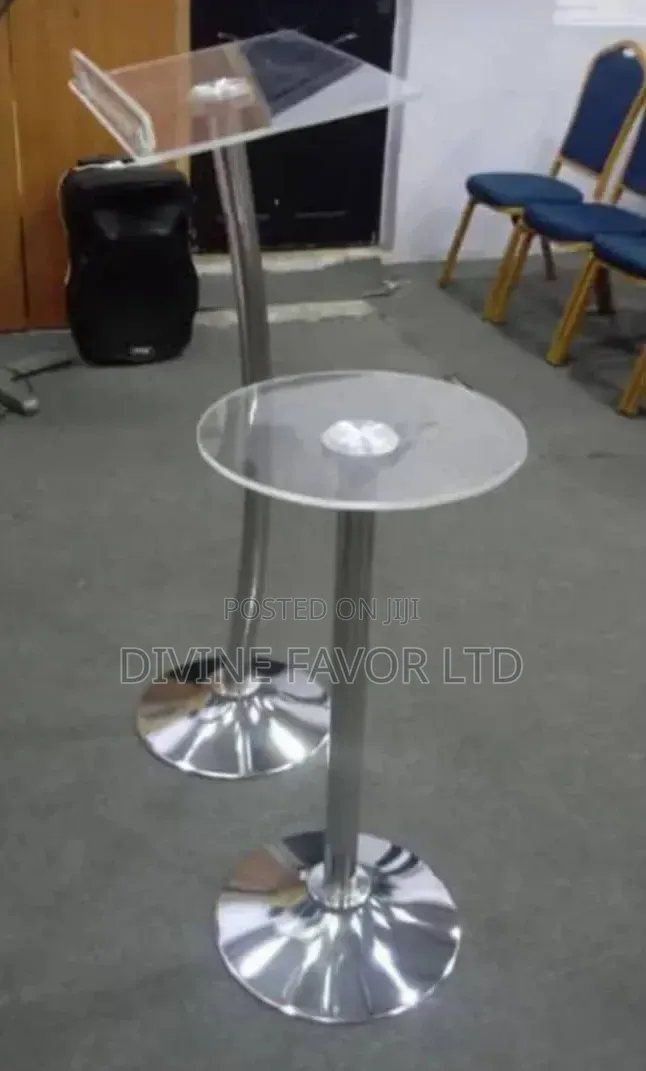 Church Pulpit-Single Pole and Stool