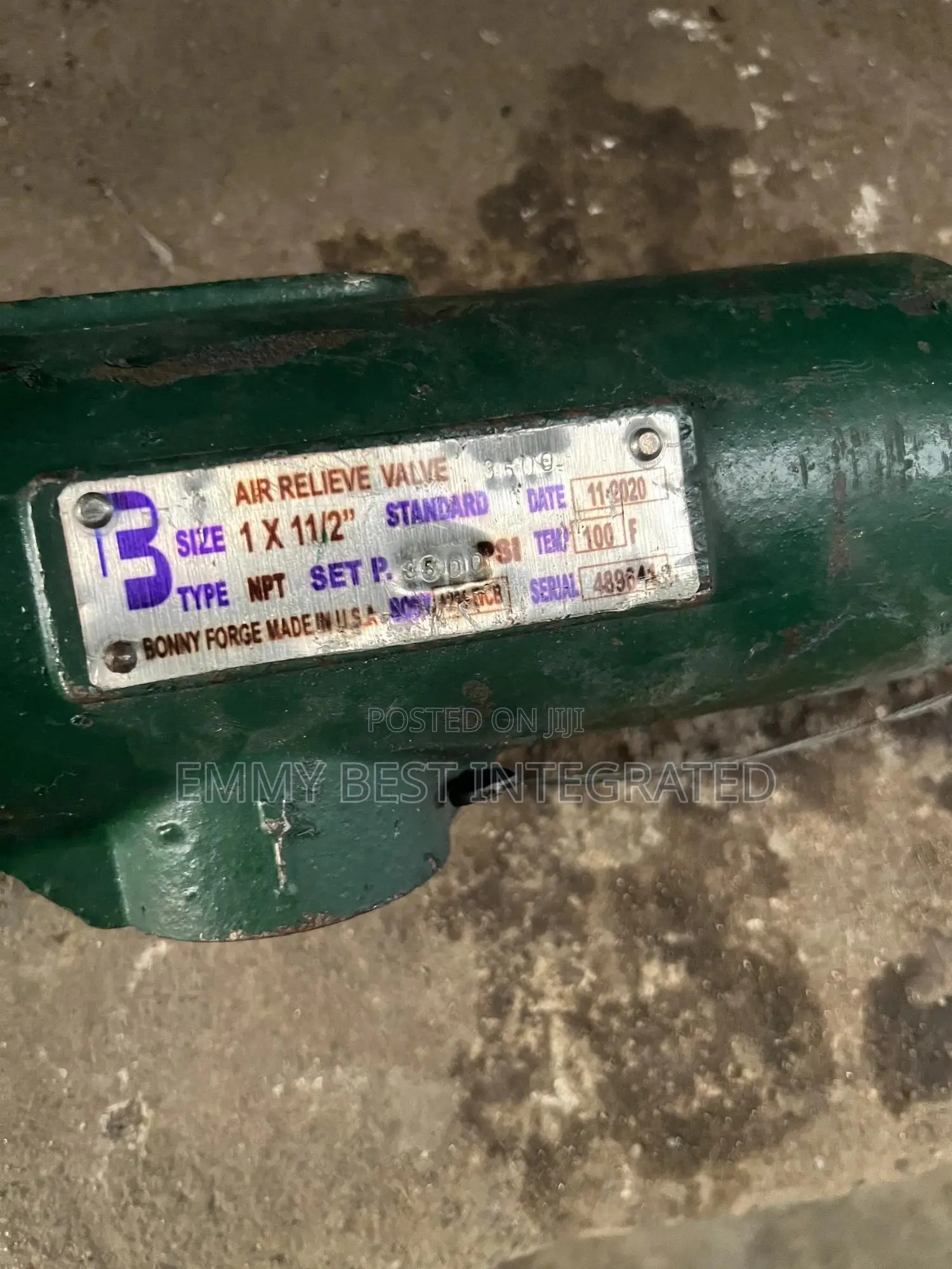 Bonney Forge Air Release Valve,