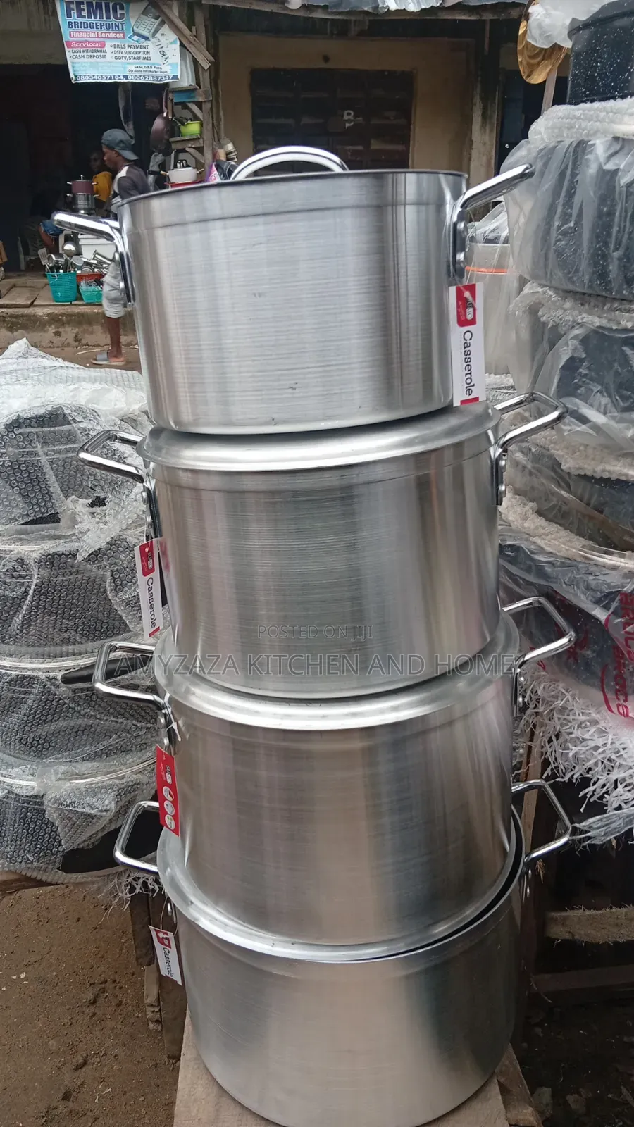 Heavy Duty Aluminium Pots (Large Sizes)