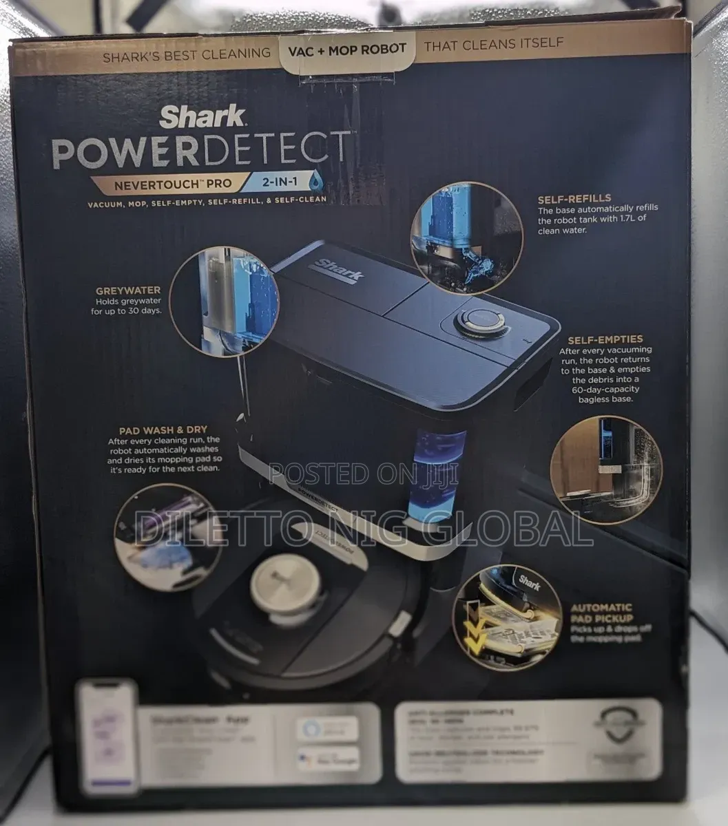 Shark- PowerDetect NeverTouch Pro -Vacuum/Mop/Self Empty