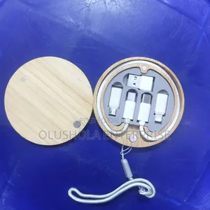 Phone Charger With Bamboo Case