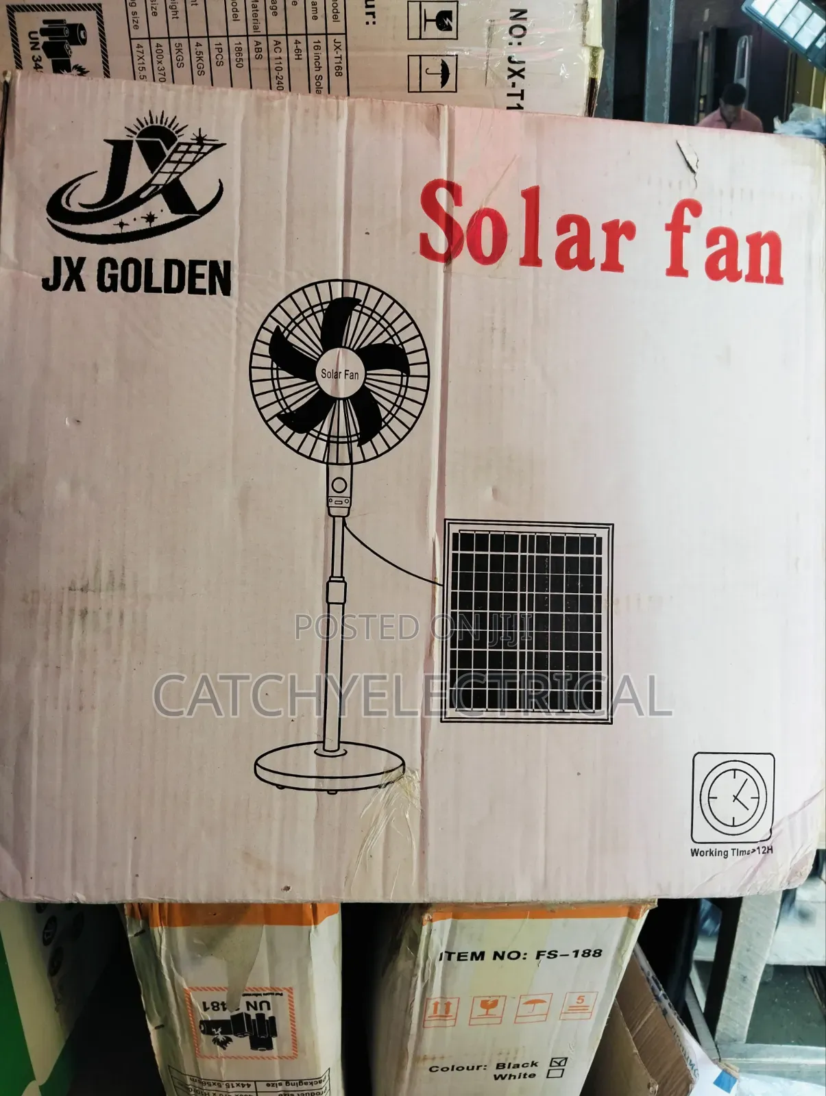 Rechargeable Solar Fan