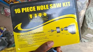 16-Piece Hole Saw Kit for Wood, Plastic, Drywall, and Plaster.