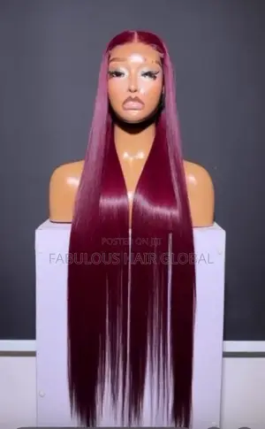 Burgundy 5/5 Closure 30” RAW Bone Straight