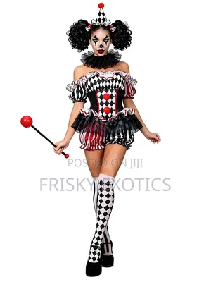 Complete Clown Halloween Costume Set