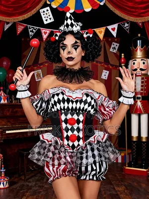 Complete Clown Halloween Costume Set