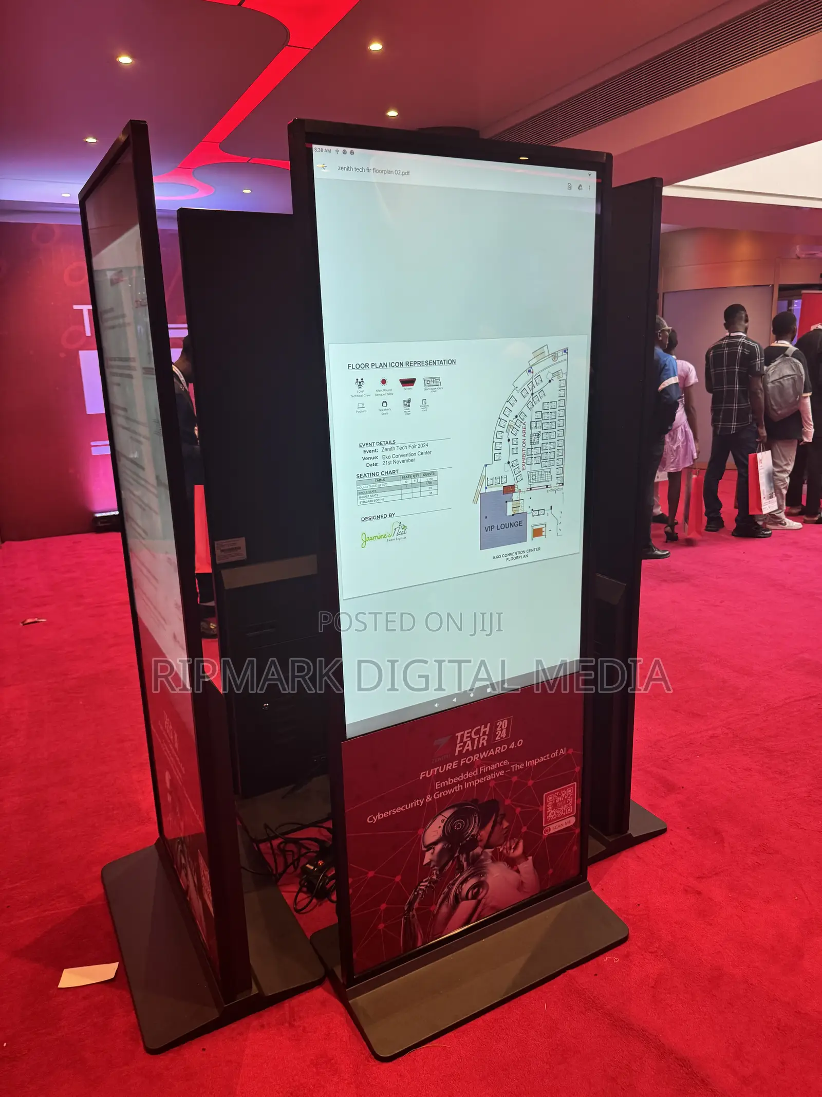 55 Inch Smart Touch Screen Kiosk 4K Android Advertising Display
