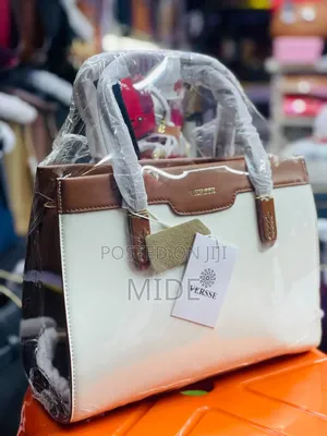 Original VERSSE Handbag - White & Brown - Luxury Office Bag