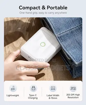 NIIMBOT D110 Label Maker for Name Stickers With 1 Roll of Labels