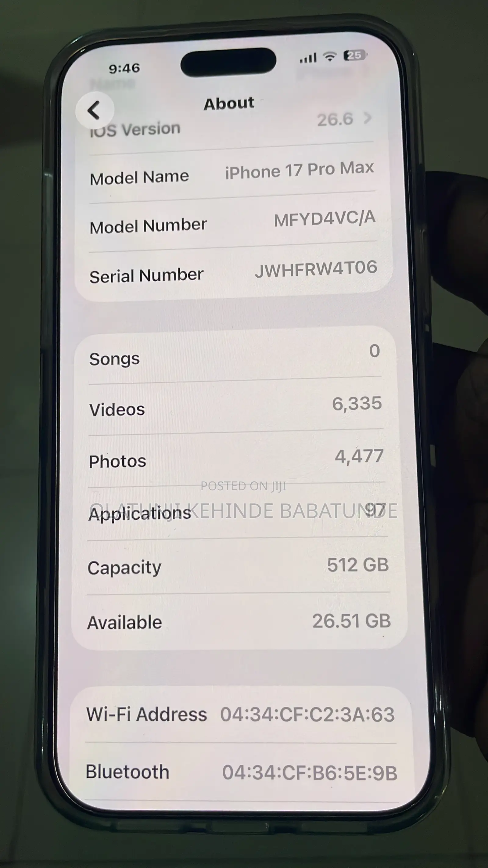 Apple iPhone 17 Pro Max 512 GB Orange