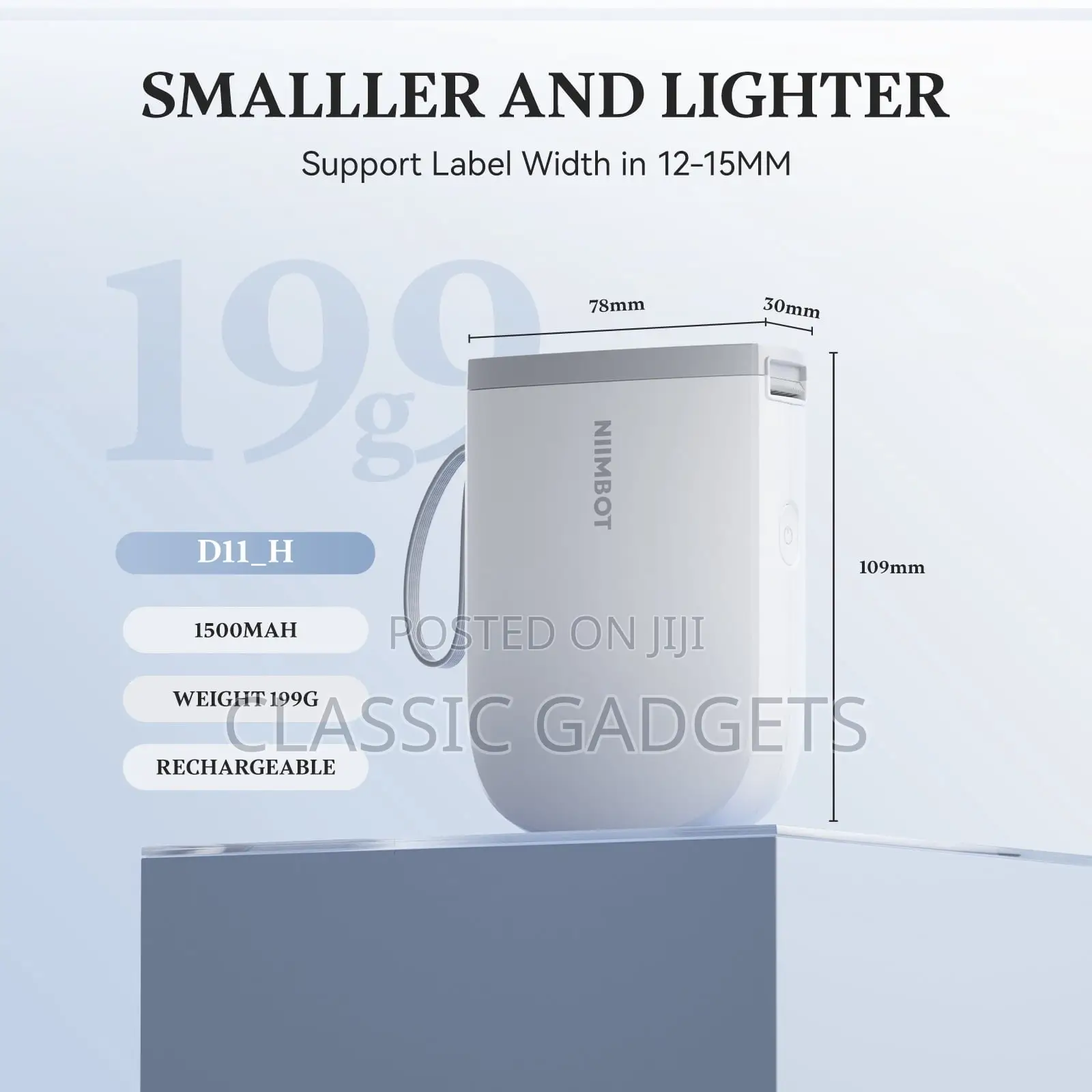 NIIMBOT D11 Upgraded HD 300 Dpi Label Maker