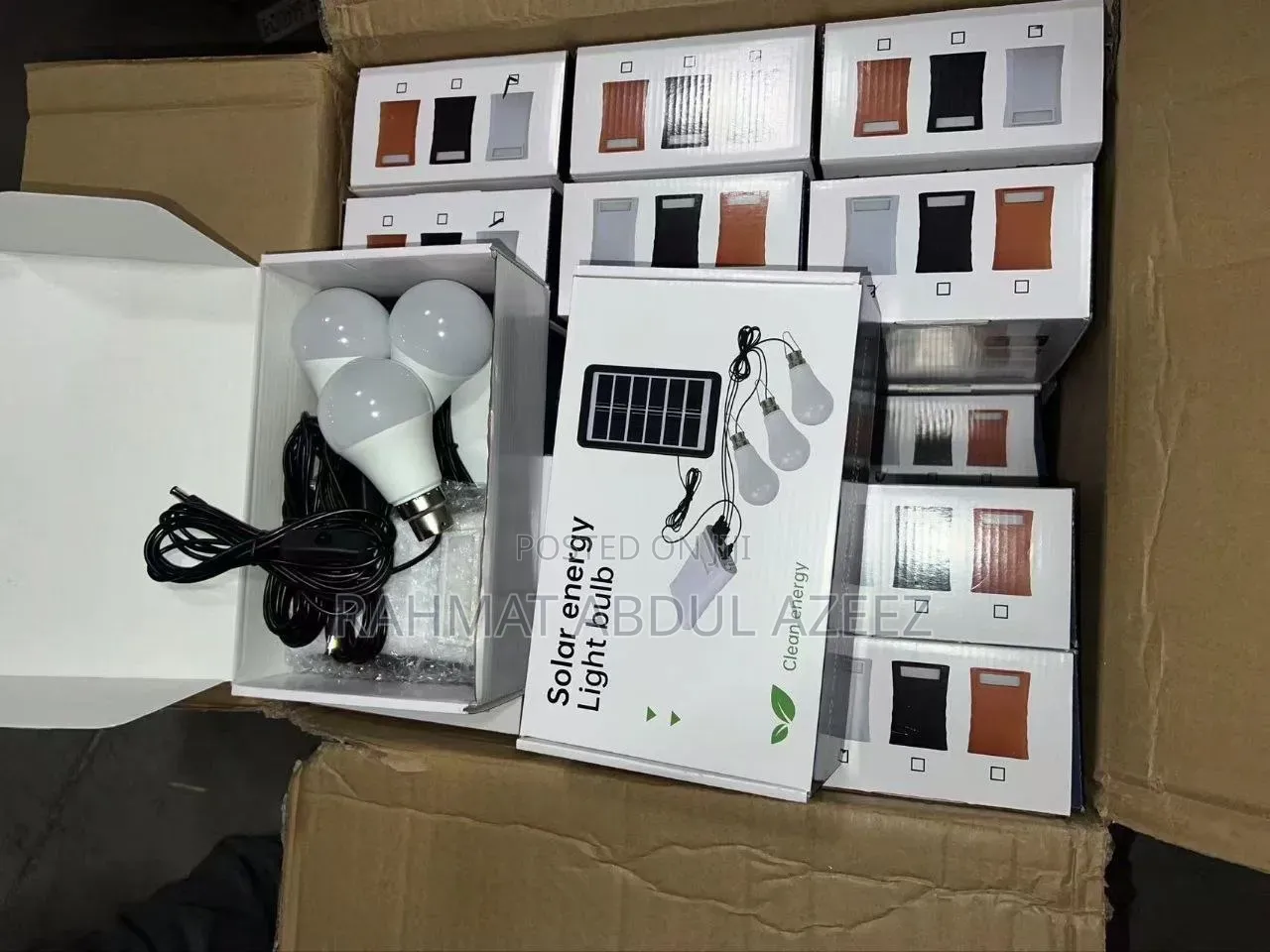 3 Solar Bulb With Panel and Power Bank
