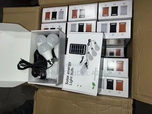 3 Solar Bulb With Panel and Power Bank
