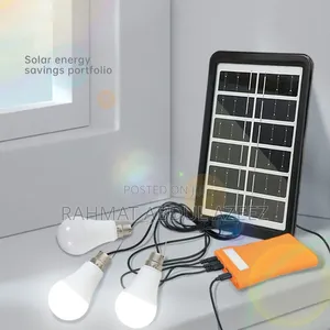 3 Solar Bulb With Panel and Power Bank
