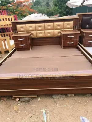 High Quality Luxury 6x6 Bedframe With Two Sides Drawer