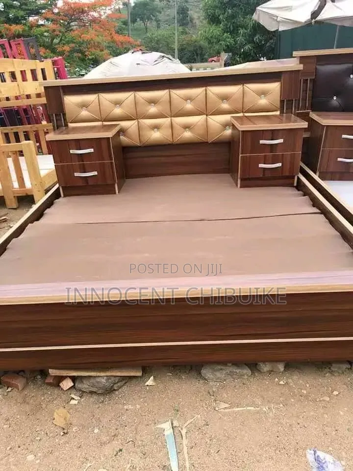 High Quality Luxury 6x6 Bedframe With Two Sides Drawer